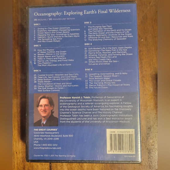 Oceanography Great Courses(DVD, Course Guidebook, Transcript) BRAND NEW COMPLETE - Picture 12 of 12